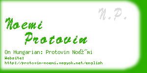 noemi protovin business card